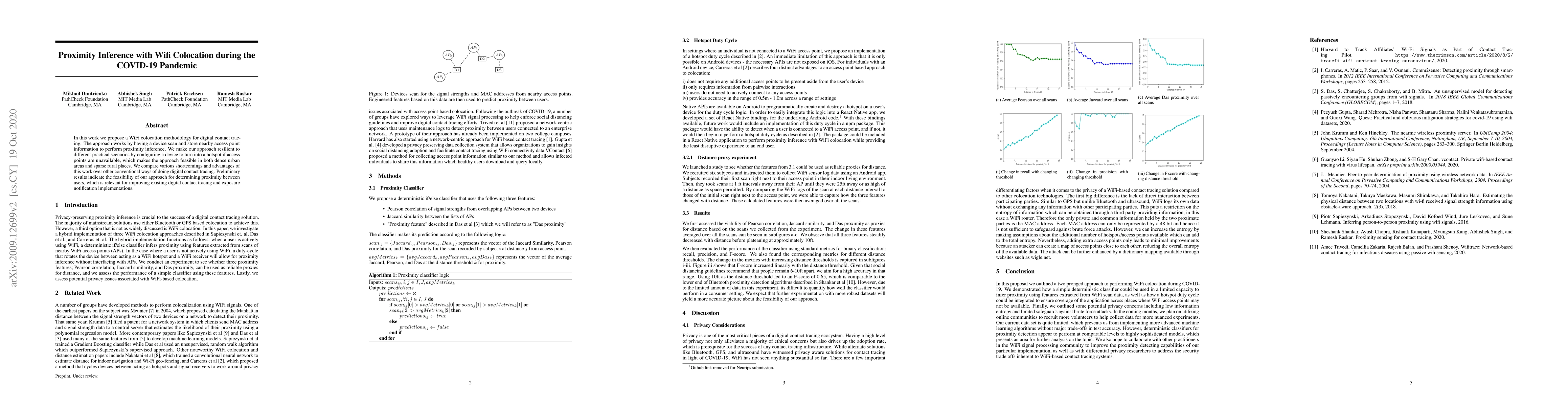Thumbnail for Proximity Inference with Wifi-Colocation during the COVID-19 Pandemic