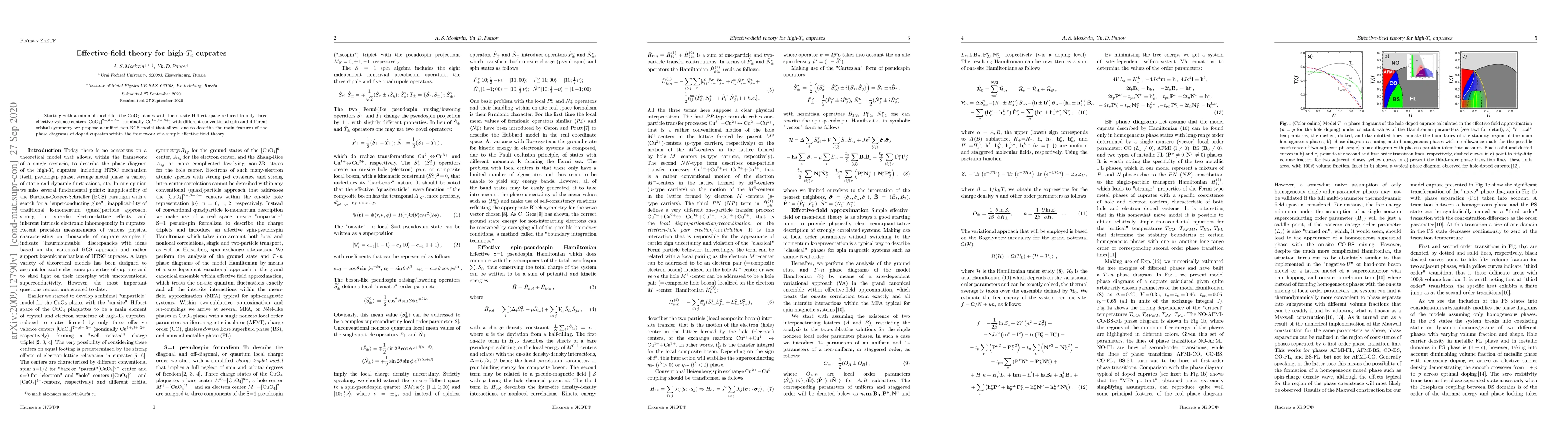 Thumbnail for Effective-field theory for high-$T_c$ cuprates