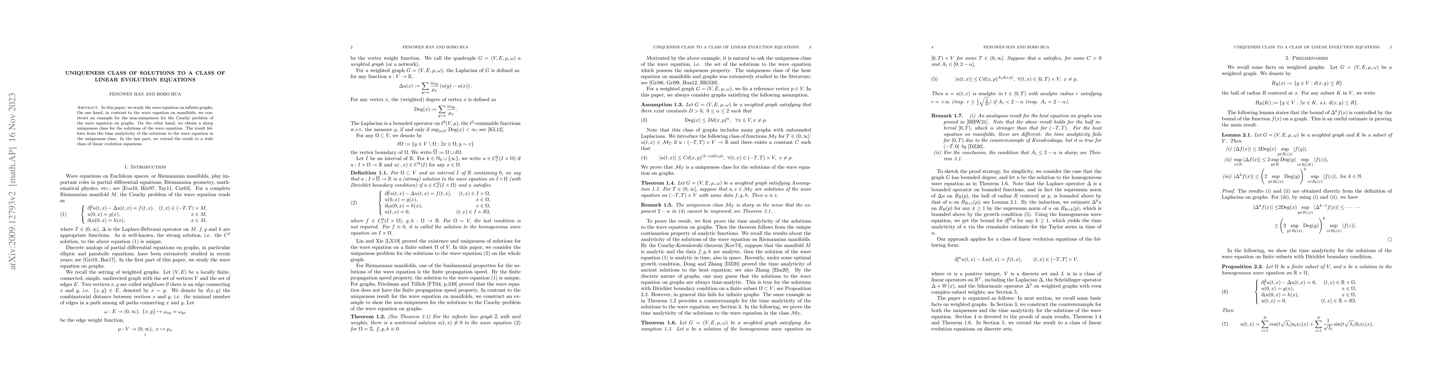 Thumbnail for Uniqueness class of solutions to a class of linear evolution equations