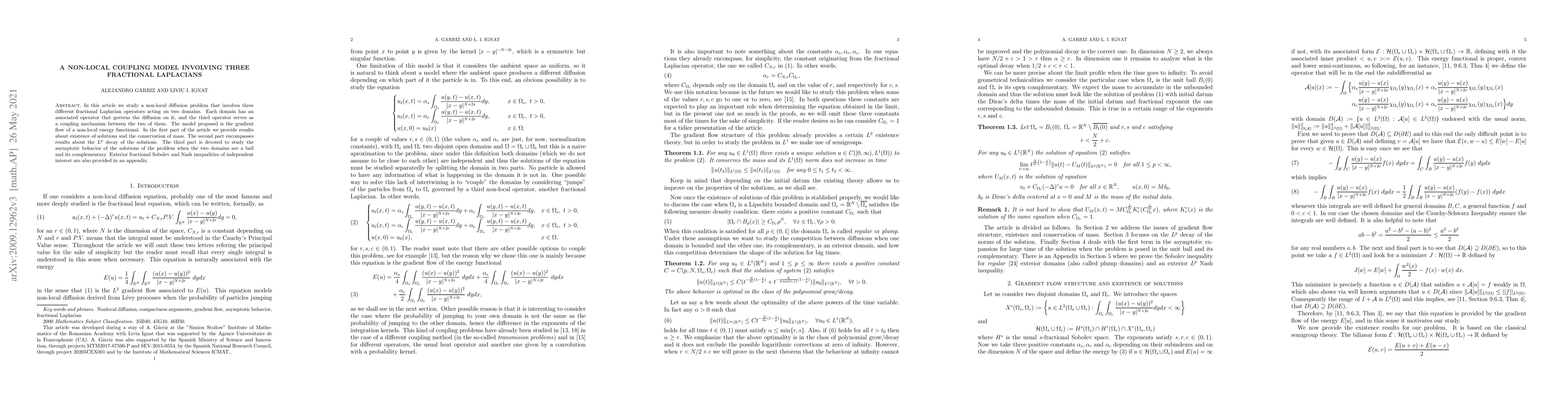 Thumbnail for A non-local coupling model involving three fractional laplacians