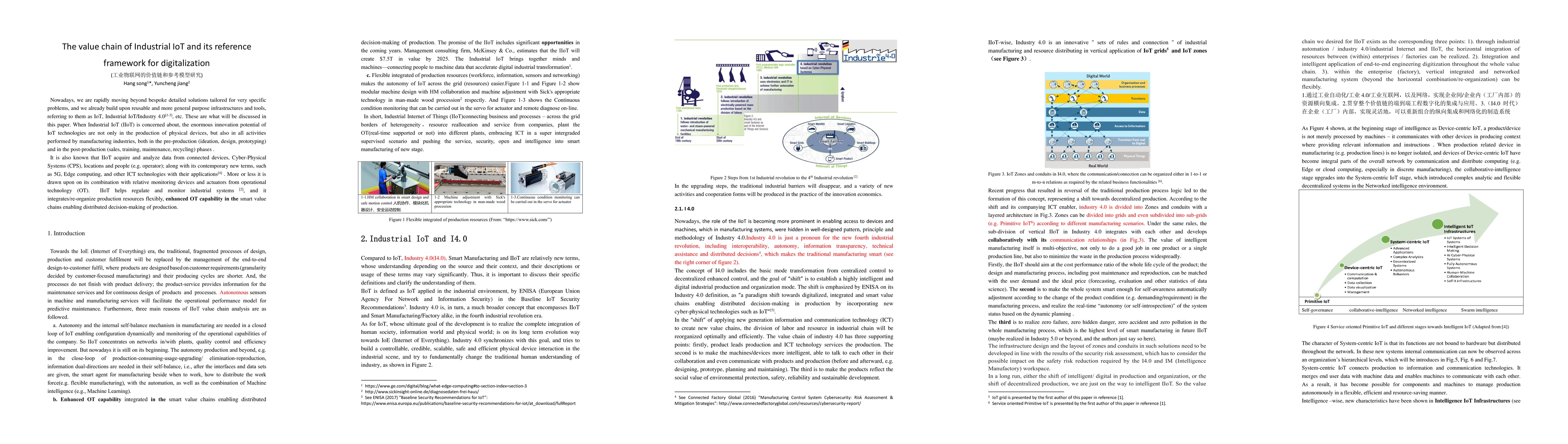 Thumbnail for The value chain of Industrial IoT and its reference framework for
  digitalization