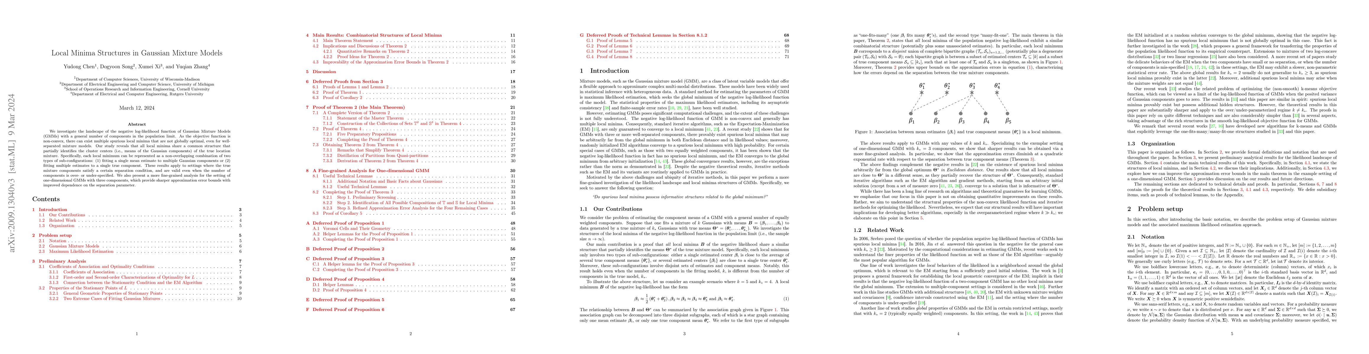 Thumbnail for Local Minima Structures in Gaussian Mixture Models