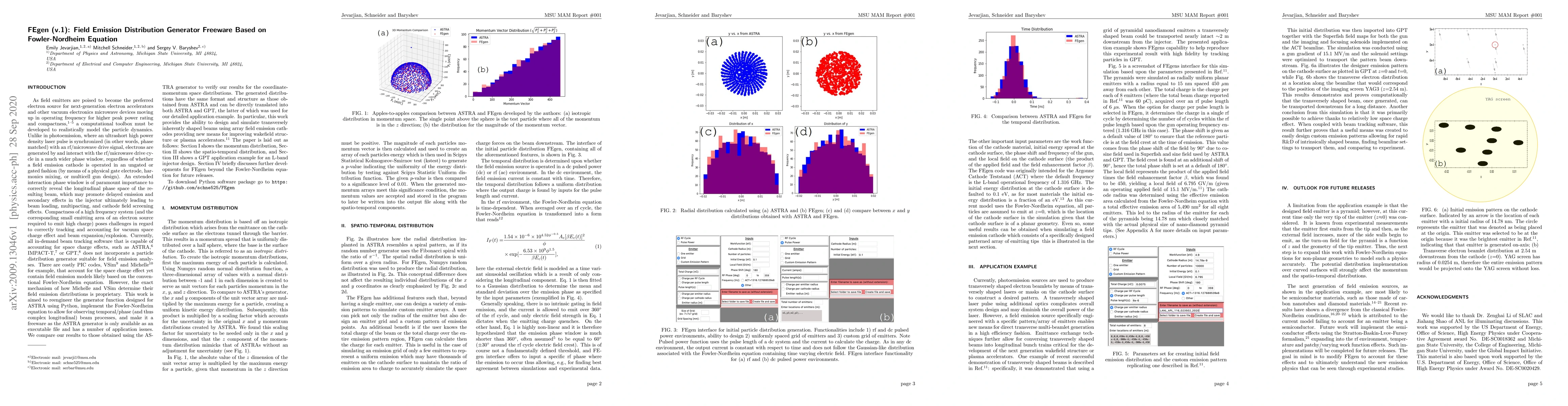 Thumbnail for FEgen (v.1): Field Emission Distribution Generator Freeware Based on
  Fowler-Nordheim Equation