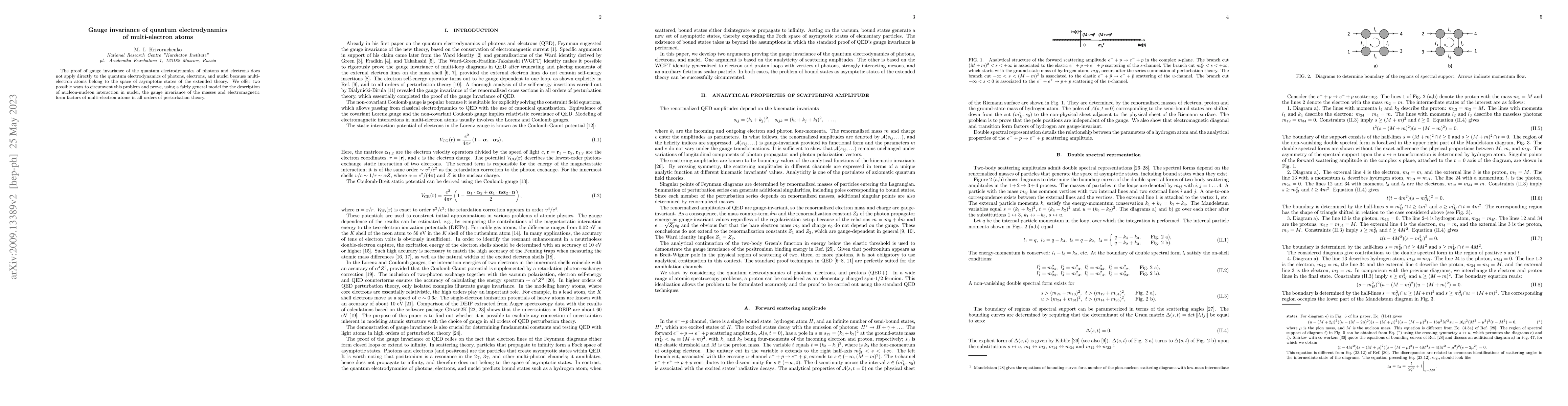 Thumbnail for Gauge invariance of quantum electrodynamics of multi-electron atoms