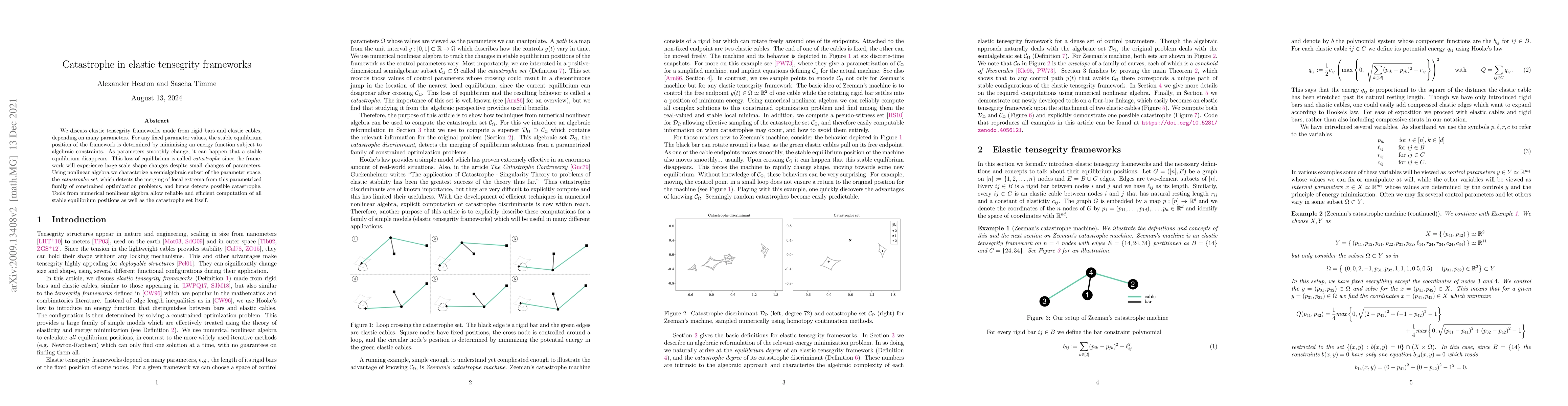 Thumbnail for Catastrophe in Elastic Tensegrity Frameworks