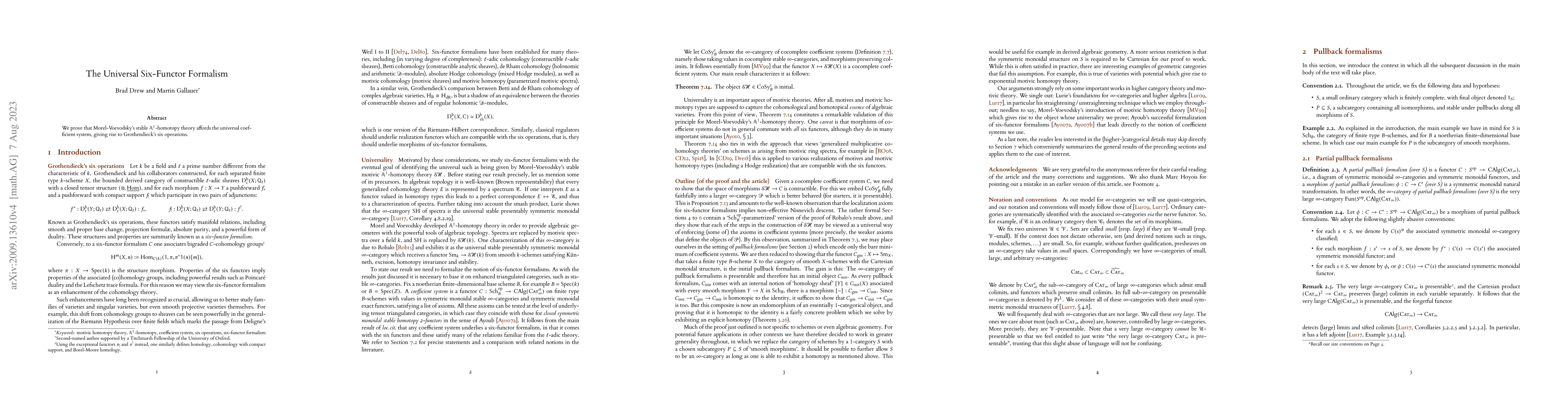 Thumbnail for The universal six-functor formalism
