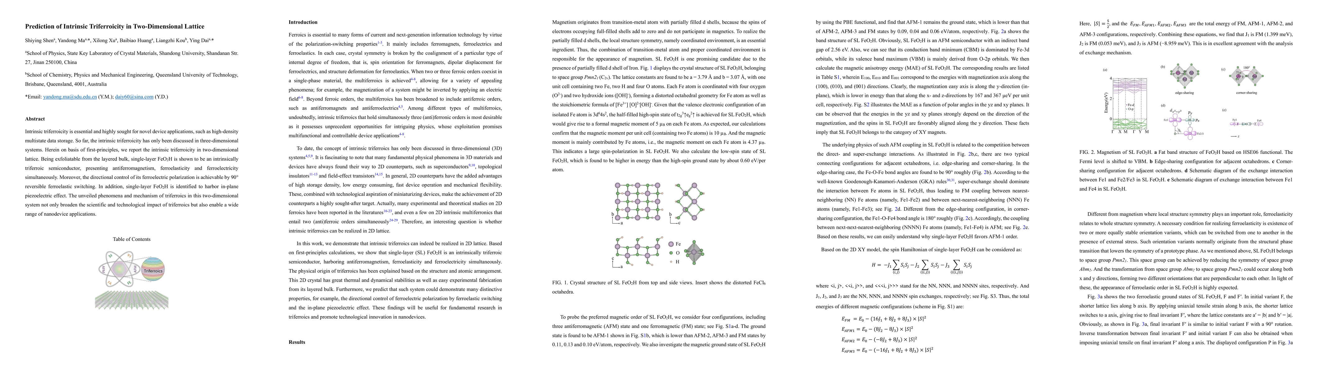 Thumbnail for Prediction of Intrinsic Triferroicity in Two-Dimensional Lattice