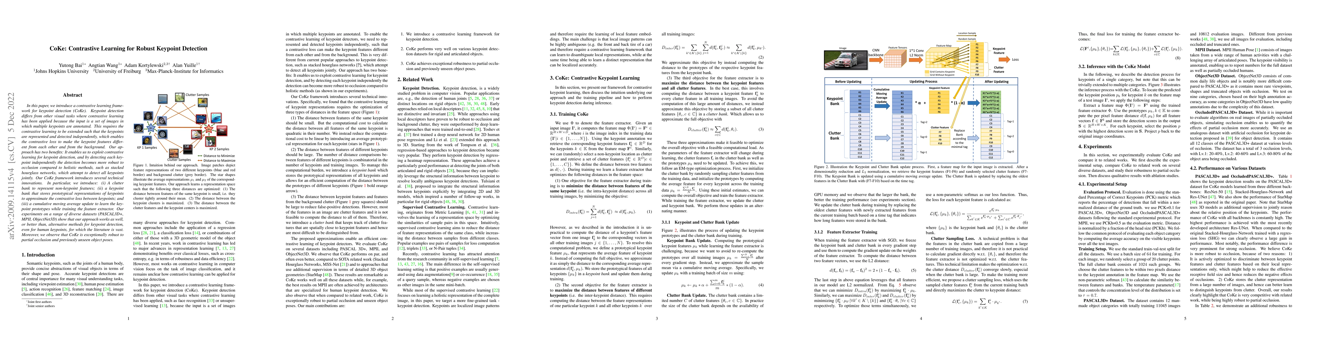 Thumbnail for CoKe: Localized Contrastive Learning for Robust Keypoint Detection