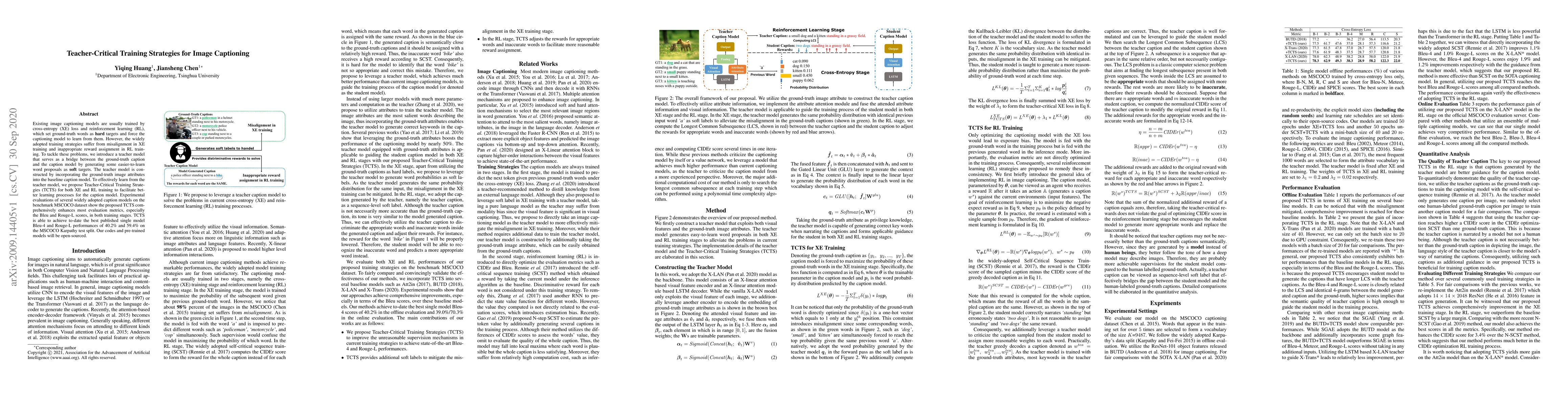 Thumbnail for Teacher-Critical Training Strategies for Image Captioning