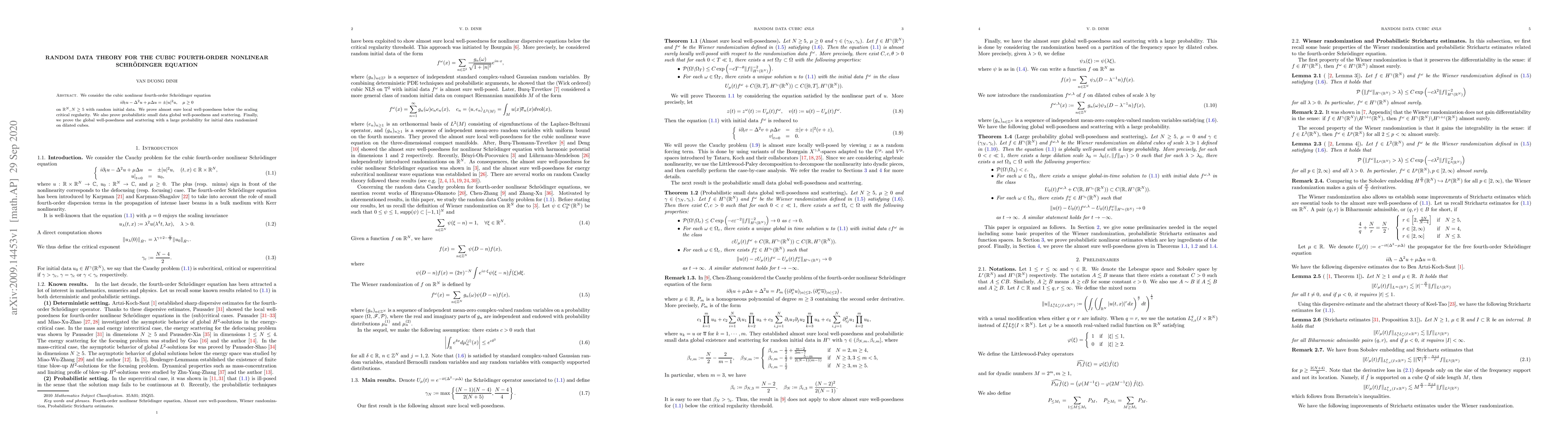 Thumbnail for Random data theory for the cubic fourth-order nonlinear Schr\"odinger
  equation