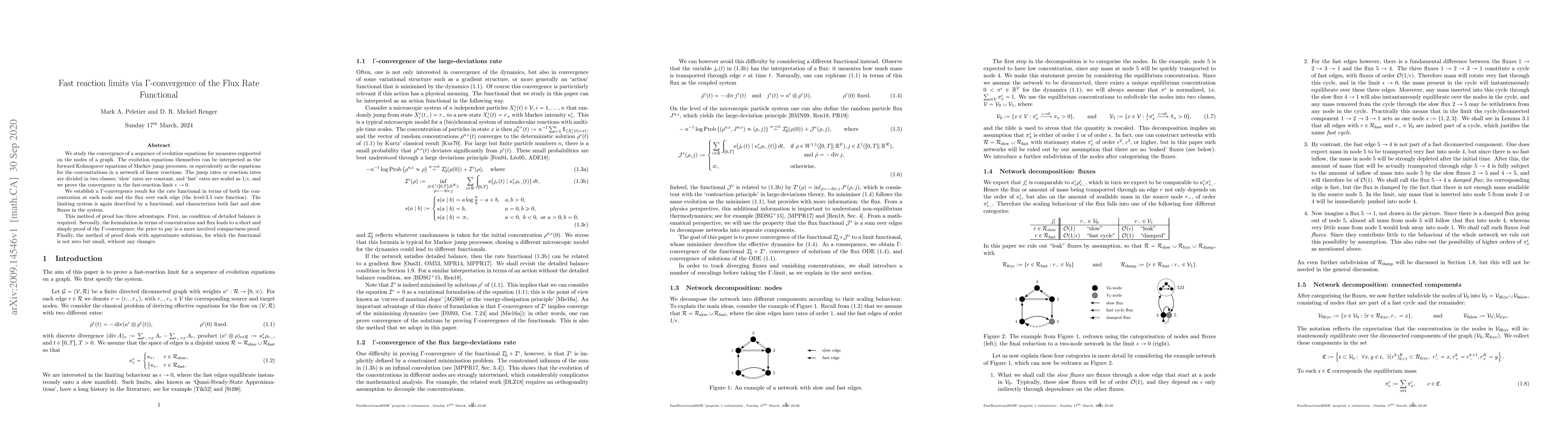 Thumbnail for Fast reaction limits via $\Gamma$-convergence of the Flux Rate
  Functional
