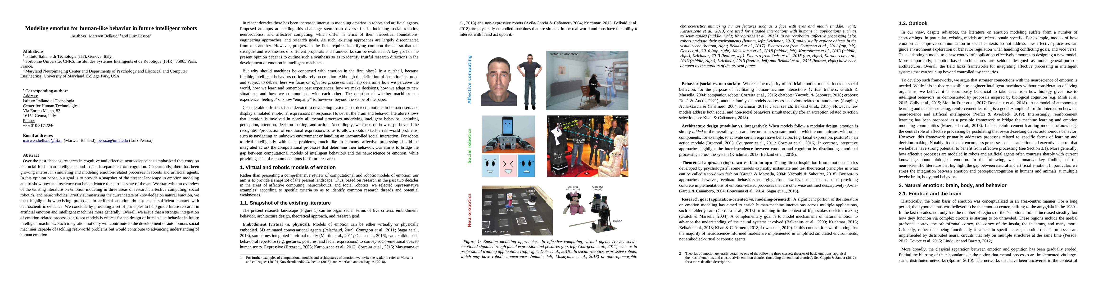 Thumbnail for Modeling emotion for human-like behavior in future intelligent robots