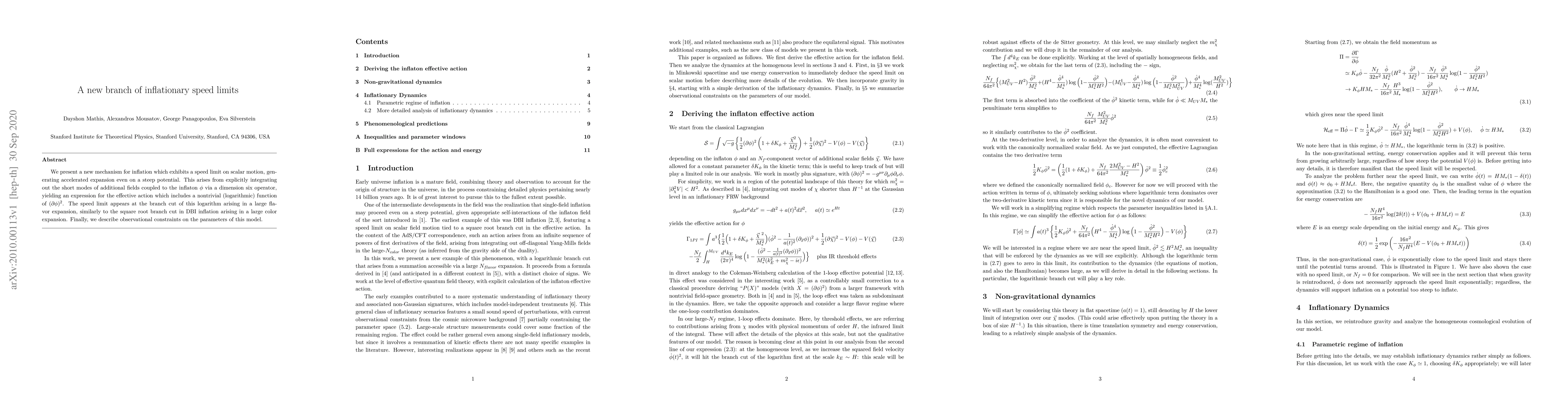 Thumbnail for A new branch of inflationary speed limits