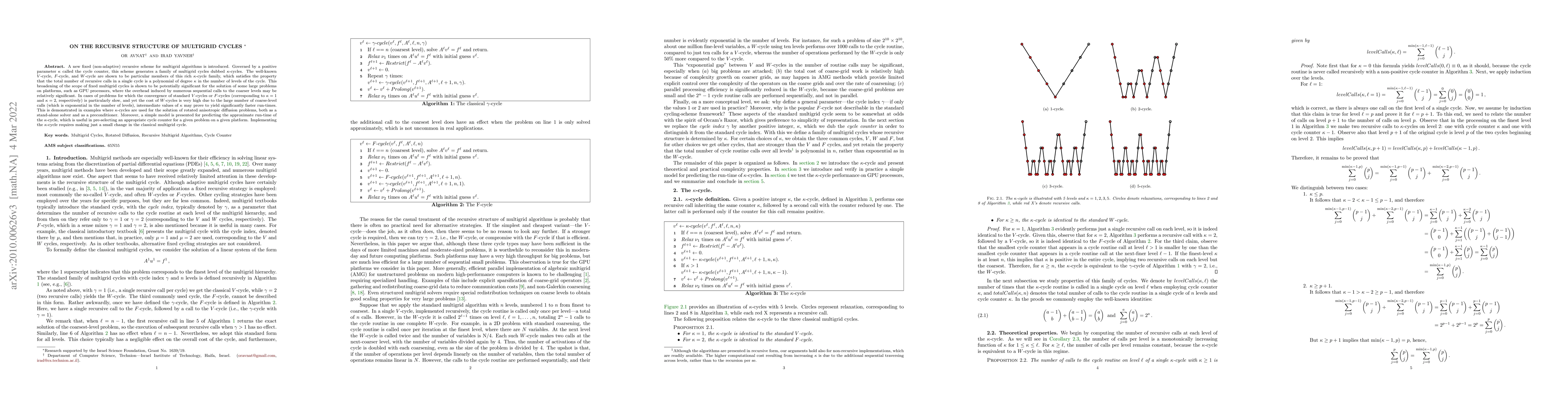 Thumbnail for On the recursive structure of multigrid cycles