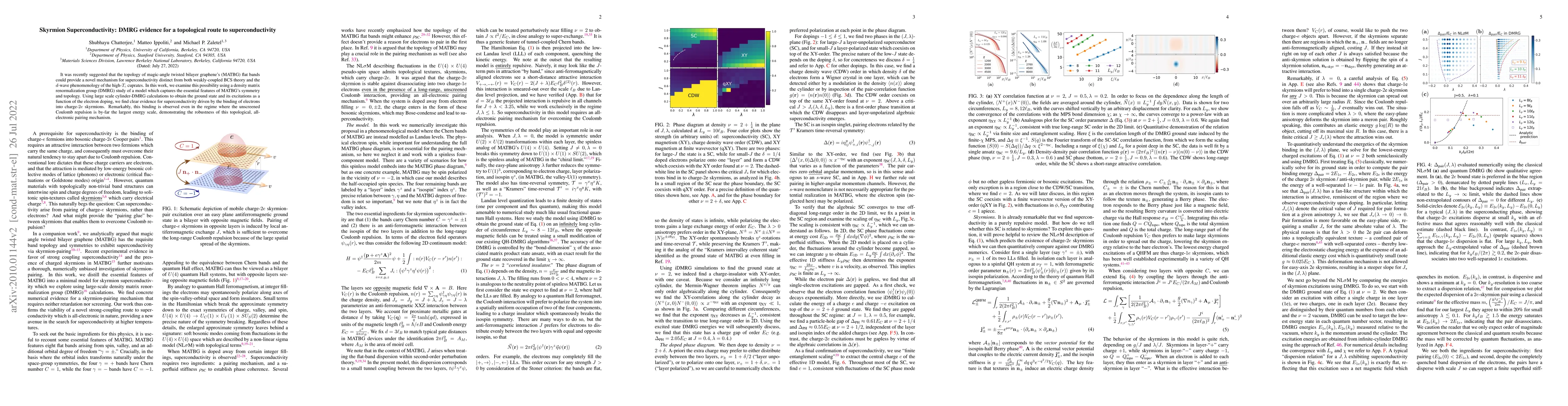 Thumbnail for Skyrmion Superconductivity: DMRG evidence for a topological route to
  superconductivity