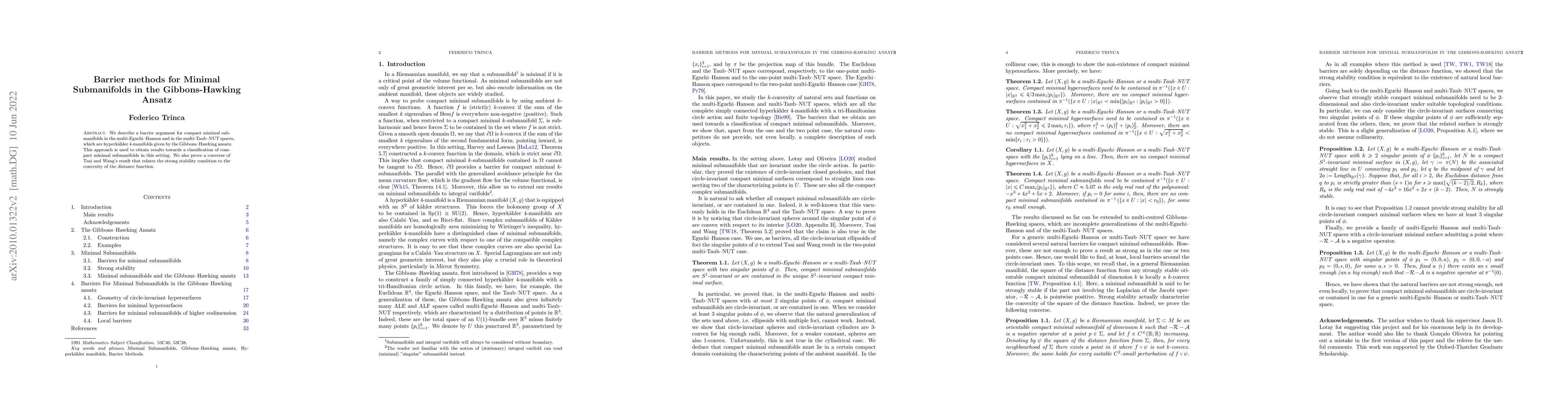 Thumbnail for Barrier methods for minimal submanifolds in the Gibbons-Hawking ansatz