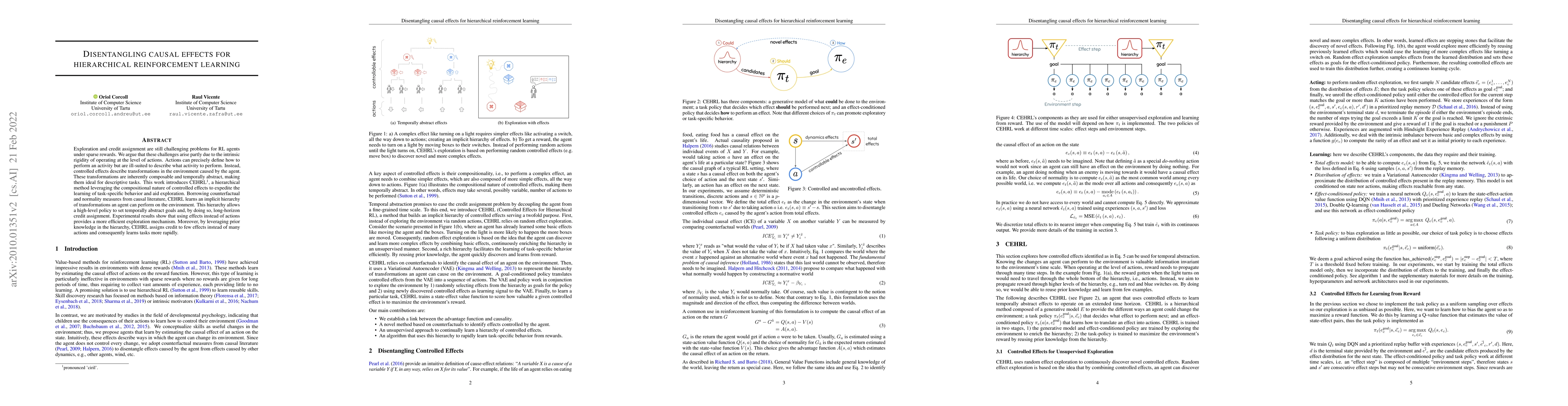 Thumbnail for Disentangling causal effects for hierarchical reinforcement learning