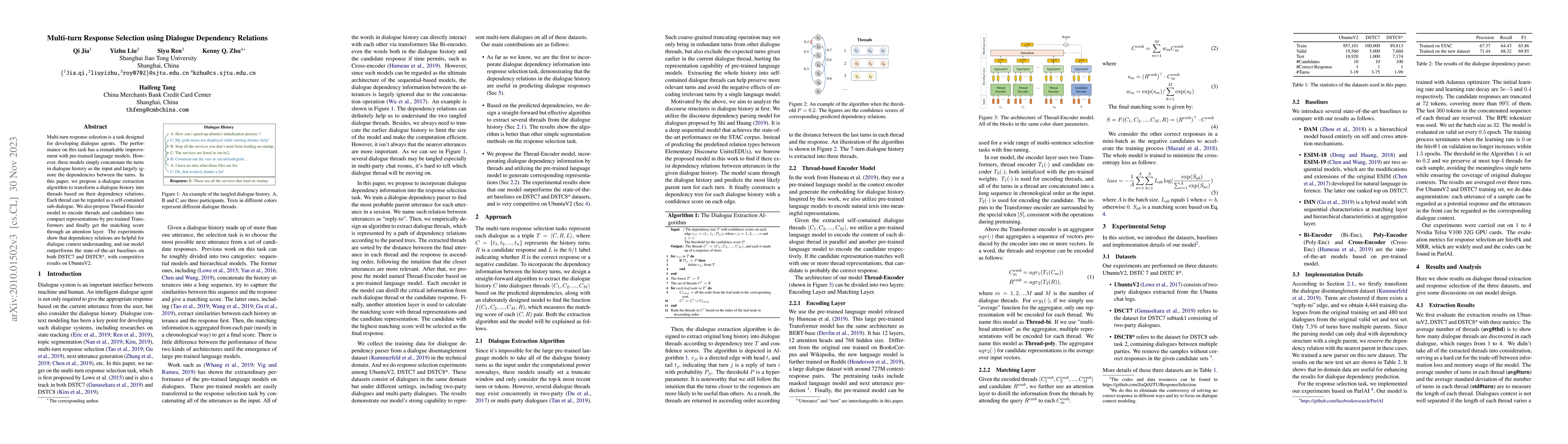 Thumbnail for Multi-turn Response Selection using Dialogue Dependency Relations