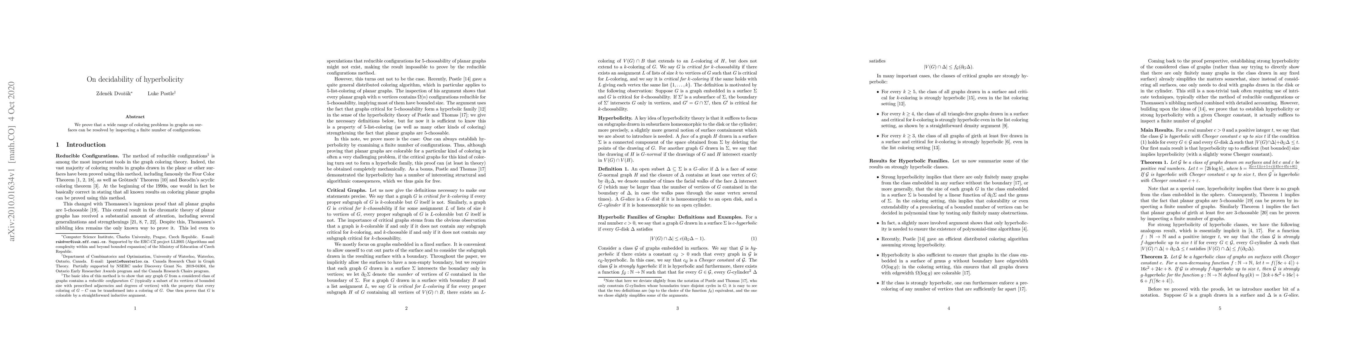 Thumbnail for On decidability of hyperbolicity