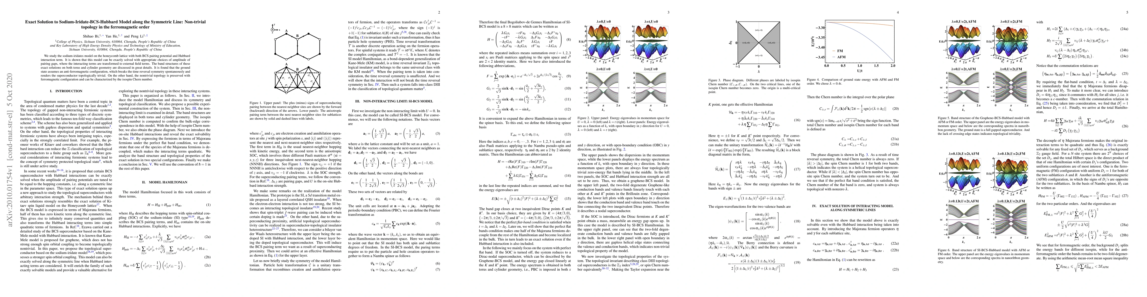 Thumbnail for Exact Solution to Sodium-Iridate-BCS-Hubbard Model along the Symmetric
  Line: Non-trivial topology in the ferromagnetic order