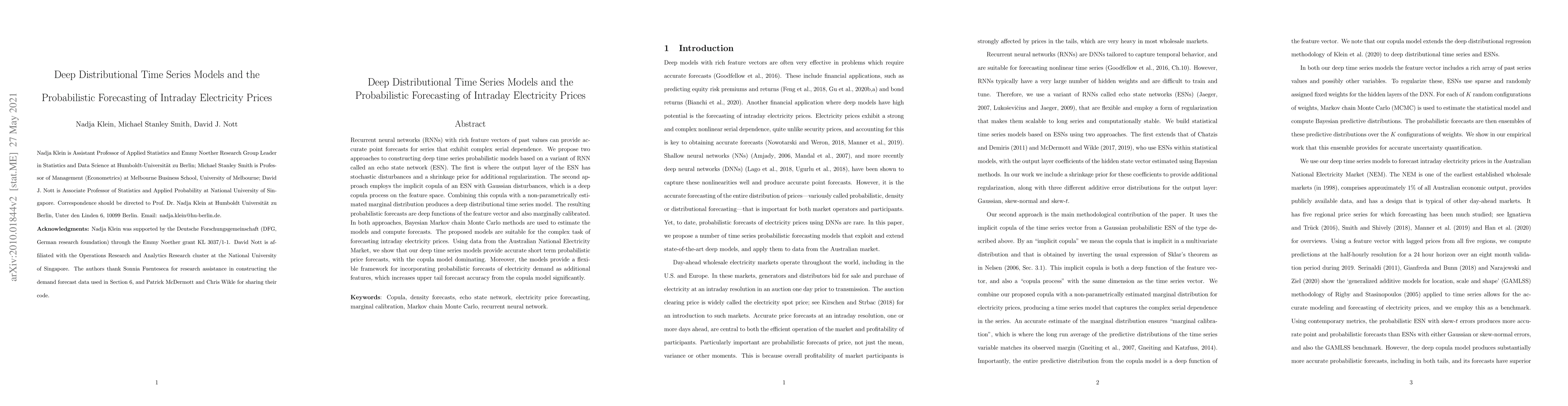 Thumbnail for Deep Distributional Time Series Models and the Probabilistic Forecasting
  of Intraday Electricity Prices