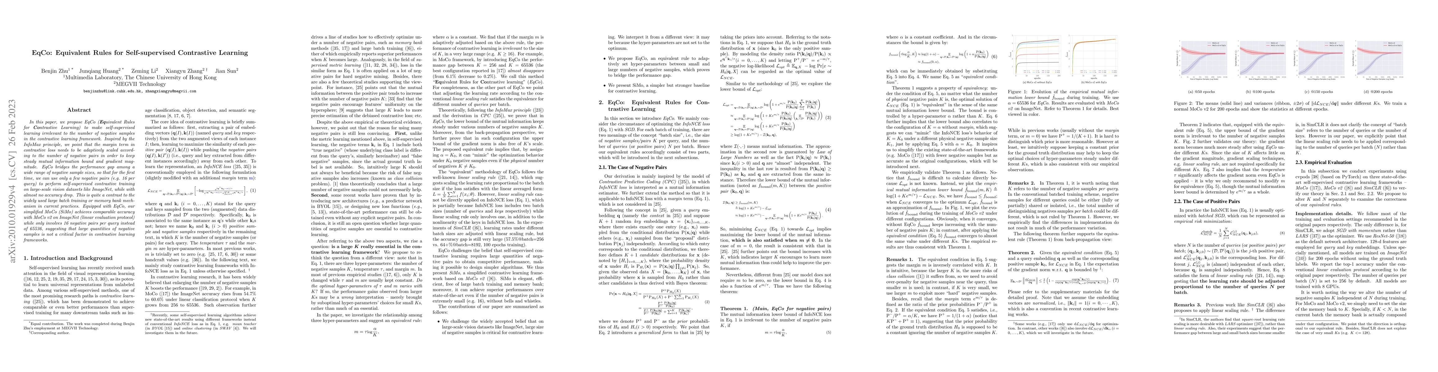 Thumbnail for EqCo: Equivalent Rules for Self-supervised Contrastive Learning