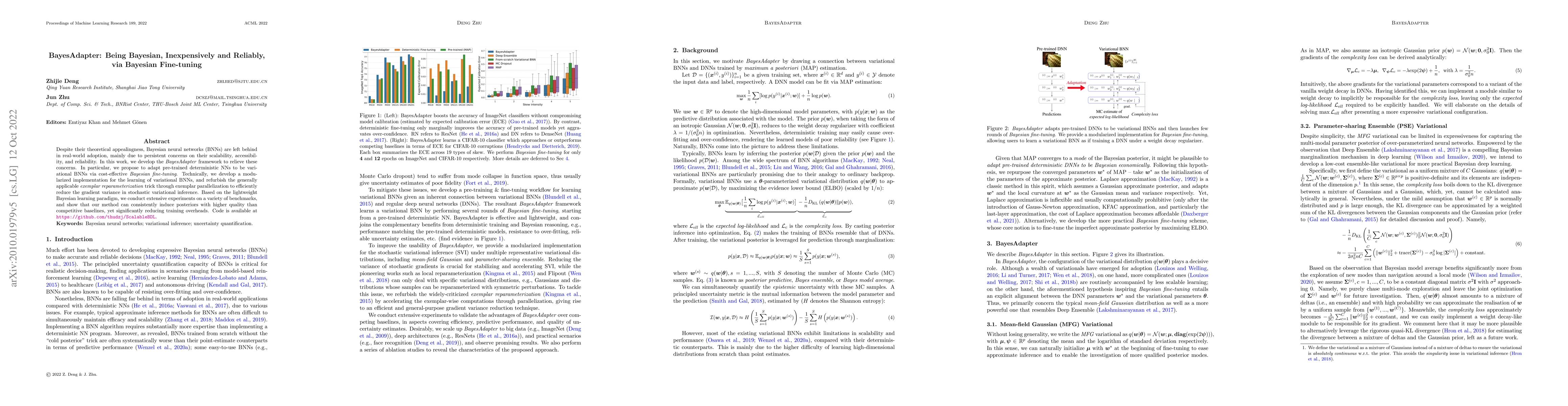 Thumbnail for BayesAdapter: Being Bayesian, Inexpensively and Reliably, via Bayesian
  Fine-tuning