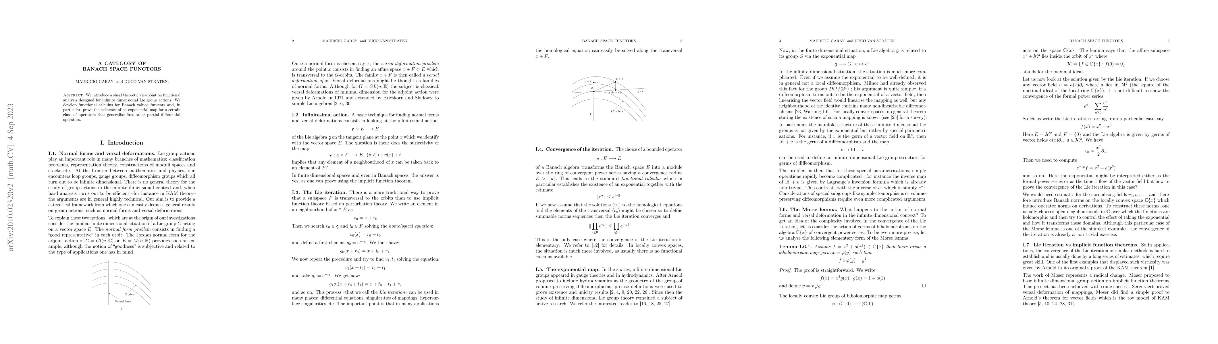 Thumbnail for A Category of Banach Space Functors