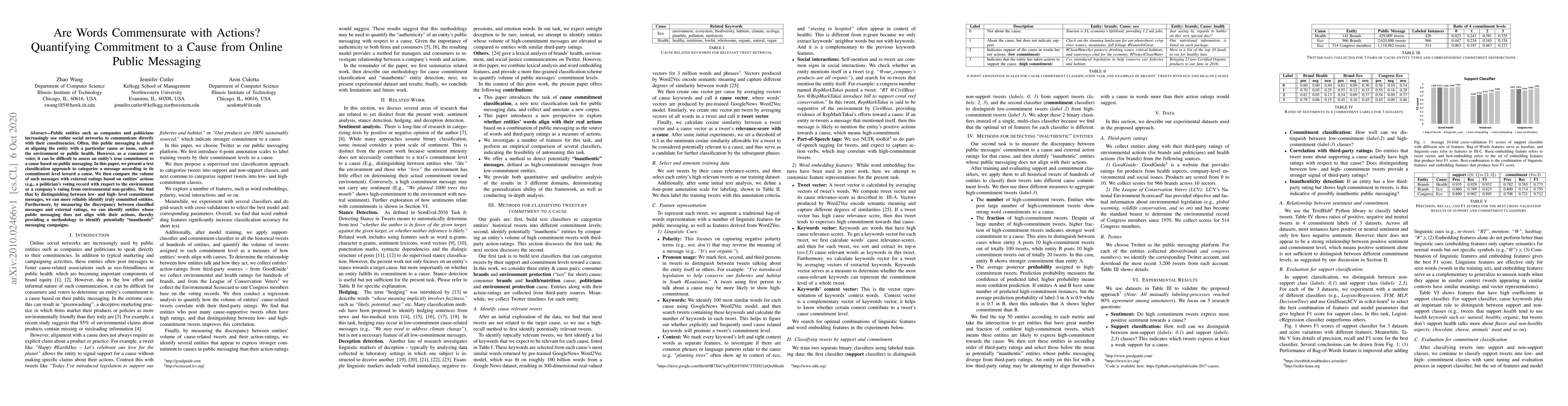 Thumbnail for Are Words Commensurate with Actions? Quantifying Commitment to a Cause
  from Online Public Messaging