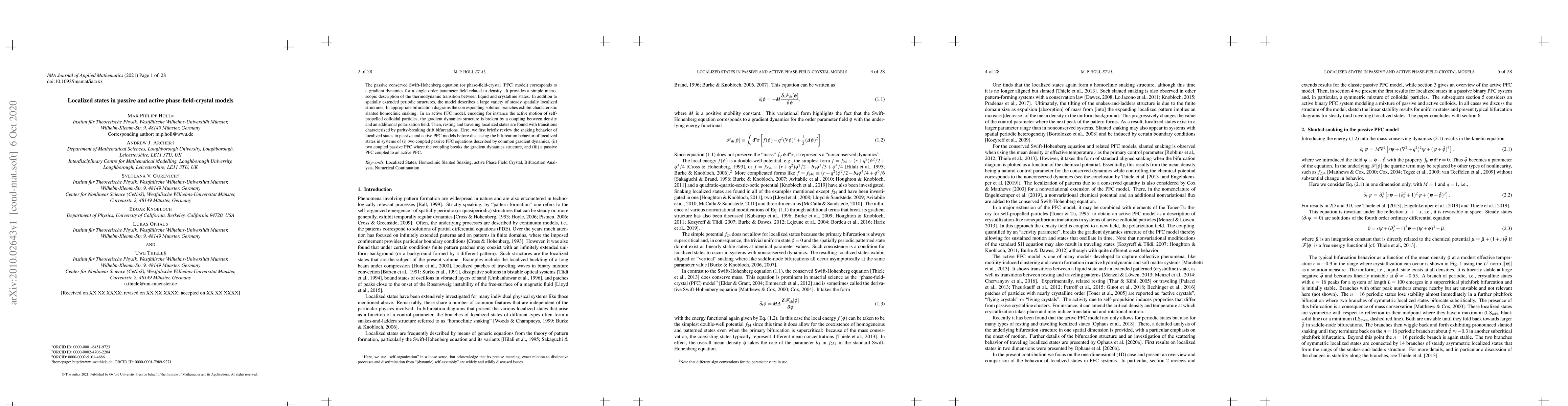 Thumbnail for Localized states in passive and active phase-field-crystal models
