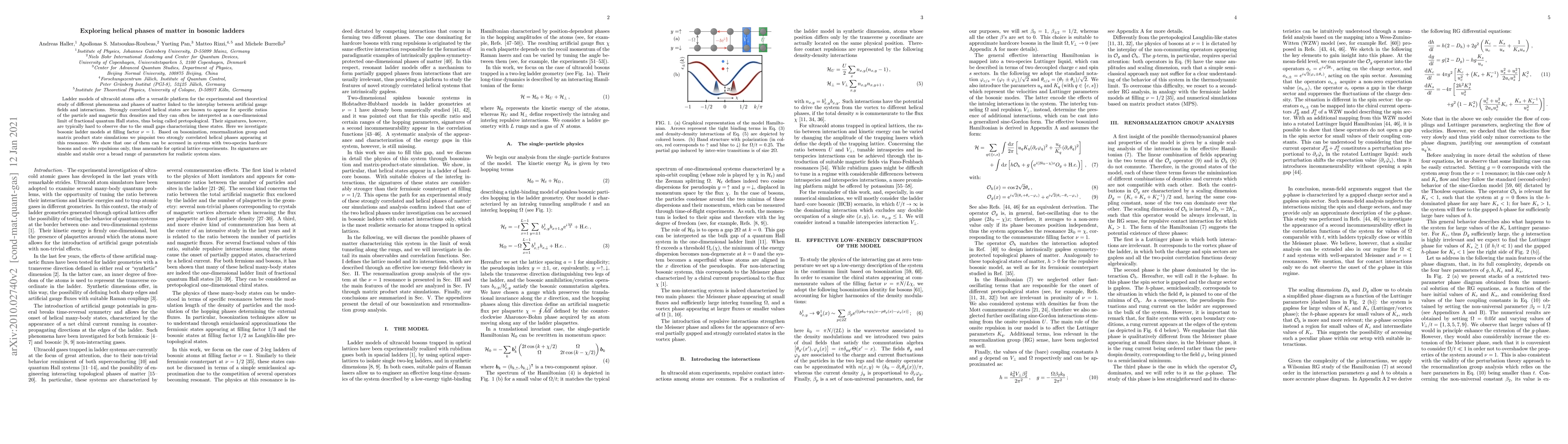 Thumbnail for Exploring helical phases of matter in bosonic ladders