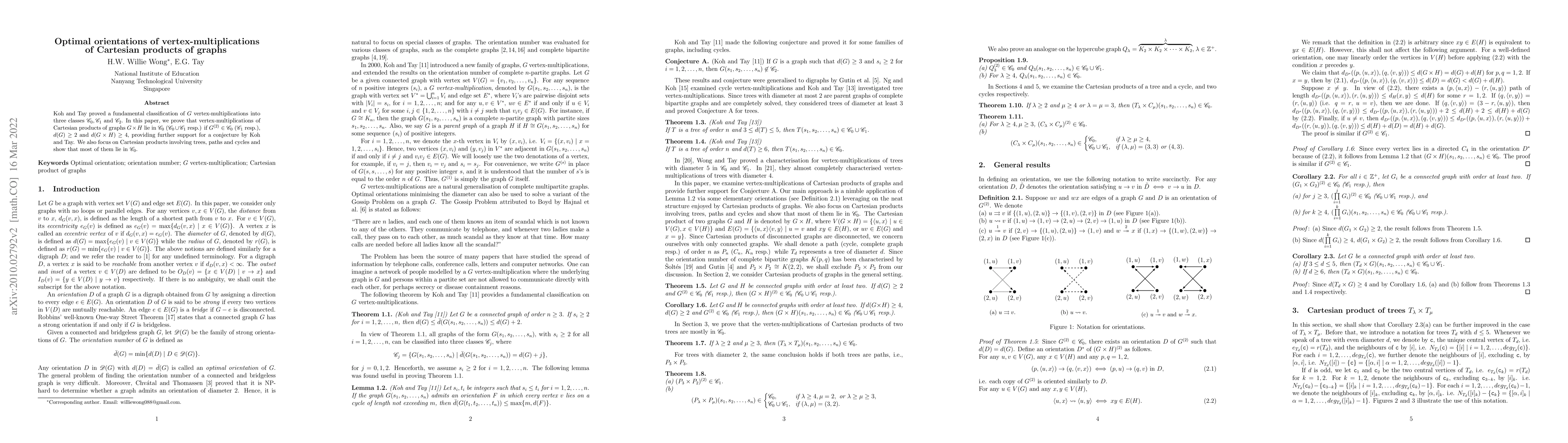 Thumbnail for Optimal orientations of vertex-multiplications of cartesian products of
  graphs