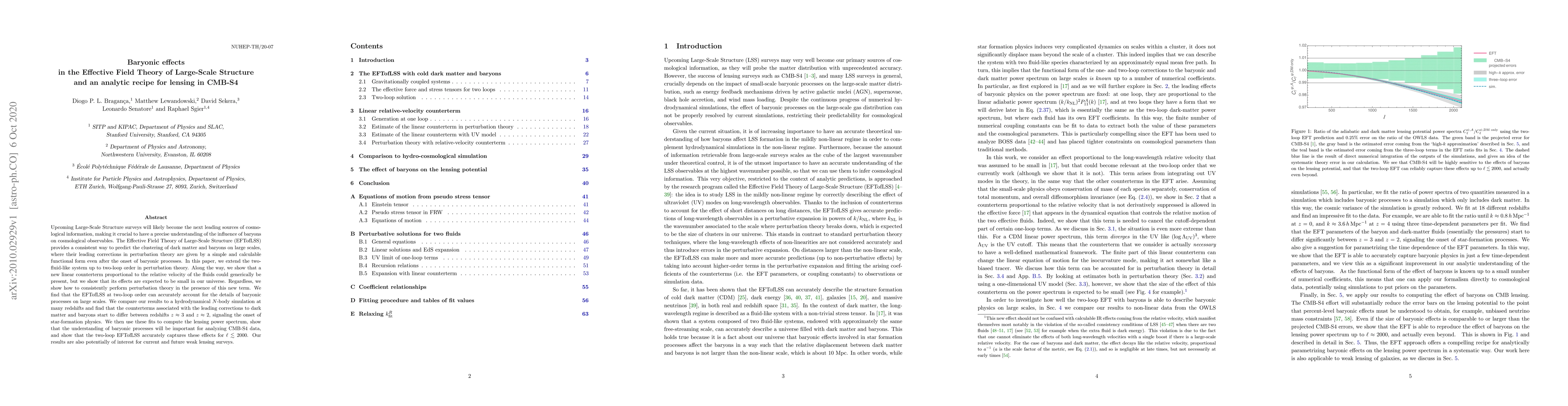 Thumbnail for Baryonic effects in the Effective Field Theory of Large-Scale Structure
  and an analytic recipe for lensing in CMB-S4