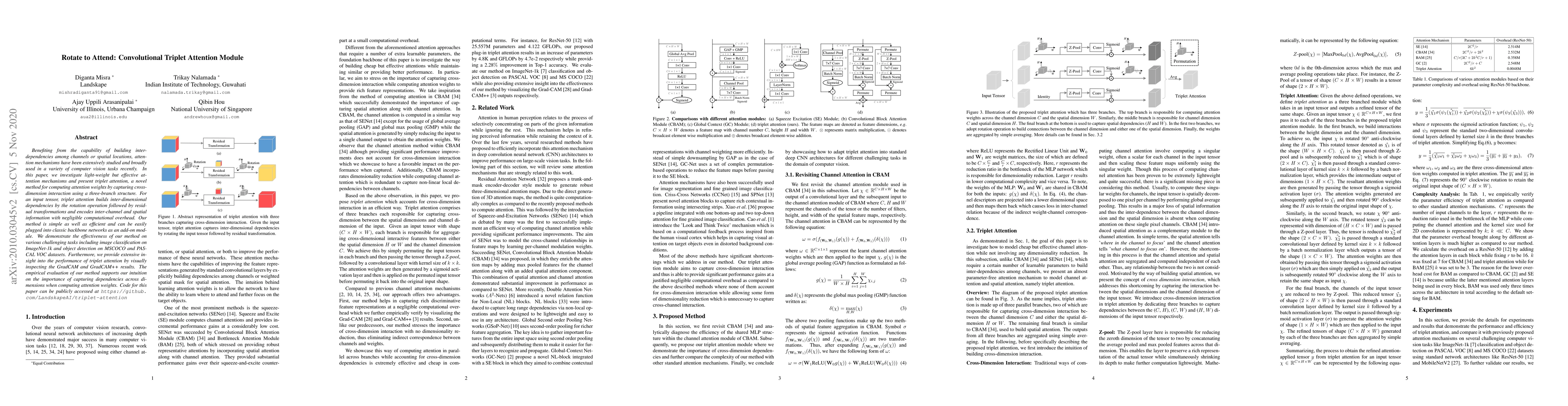 Thumbnail for Rotate to Attend: Convolutional Triplet Attention Module