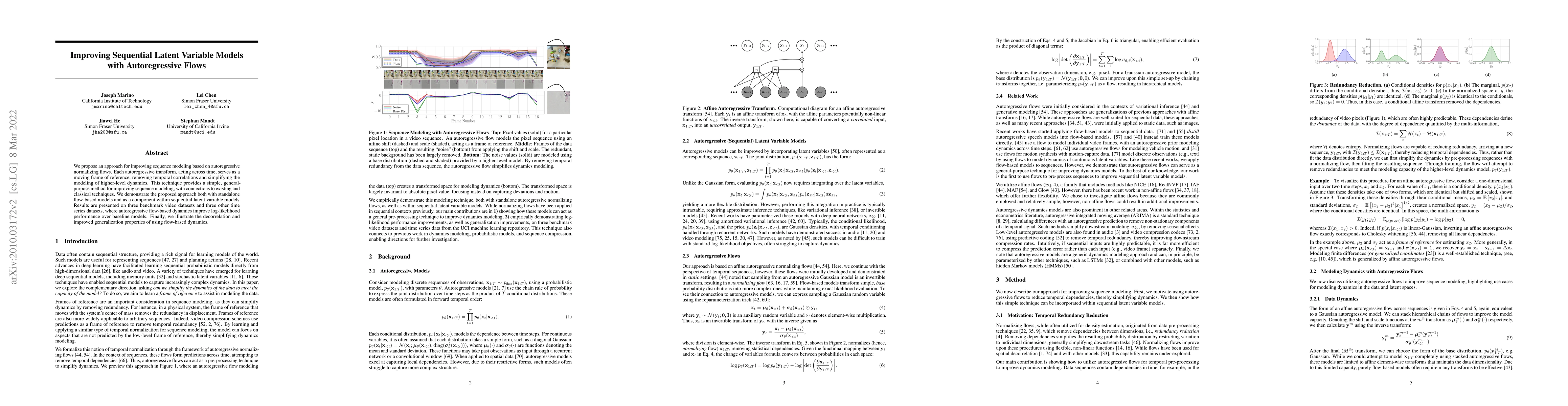 Thumbnail for Improving Sequential Latent Variable Models with Autoregressive Flows