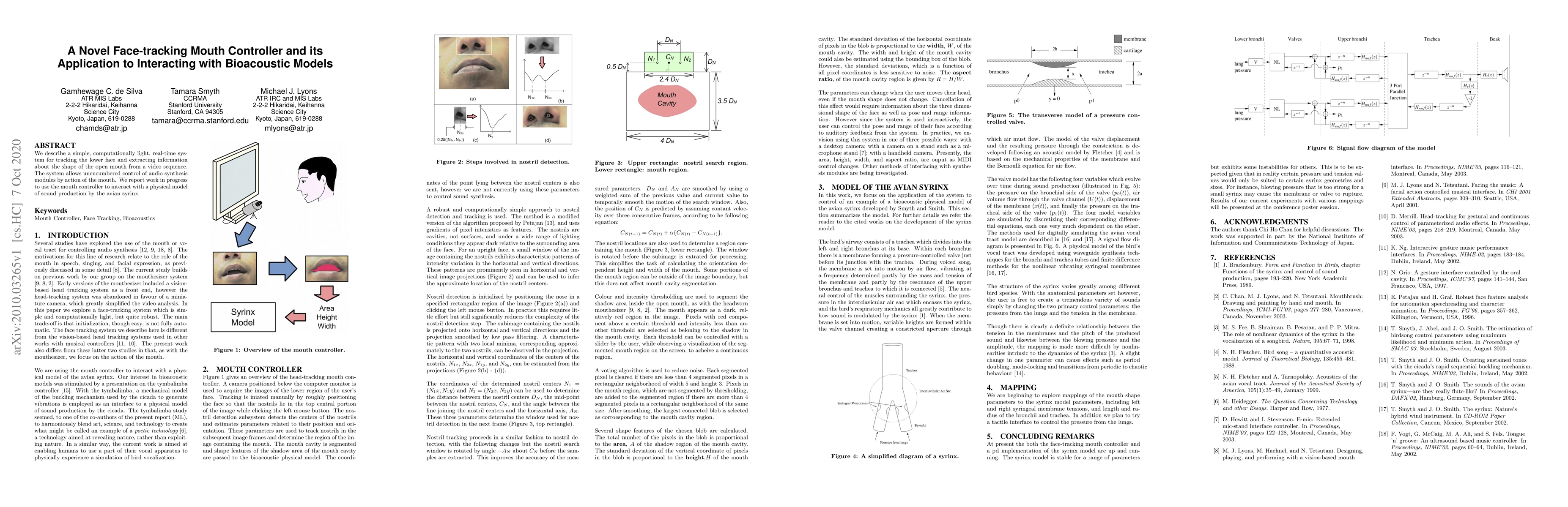 Thumbnail for A Novel Face-tracking Mouth Controller and its Application to
  Interacting with Bioacoustic Models