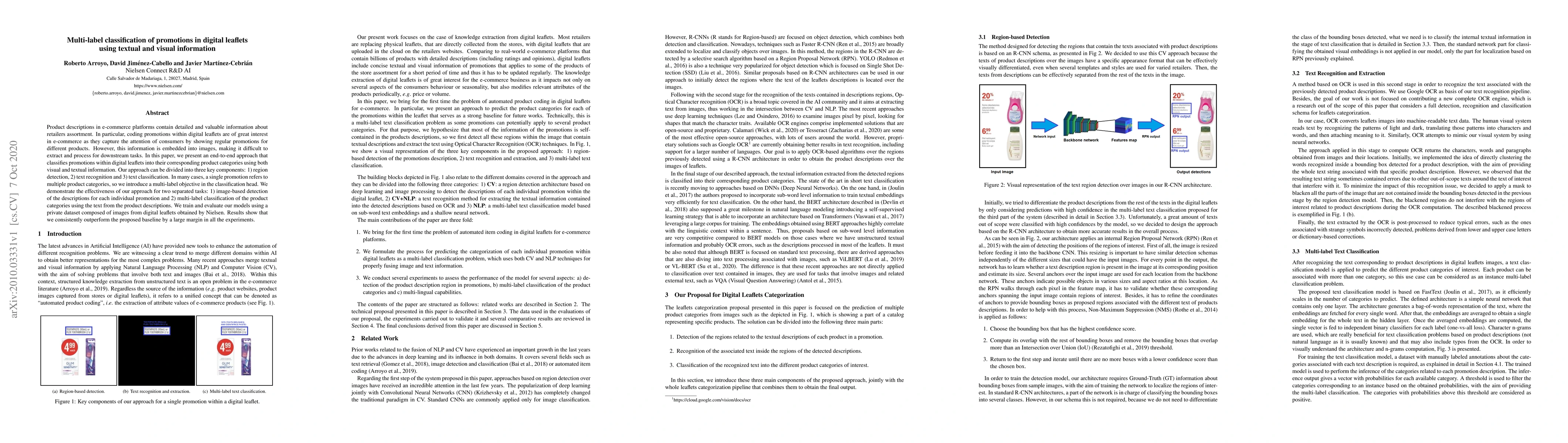 Thumbnail for Multi-label classification of promotions in digital leaflets using
  textual and visual information