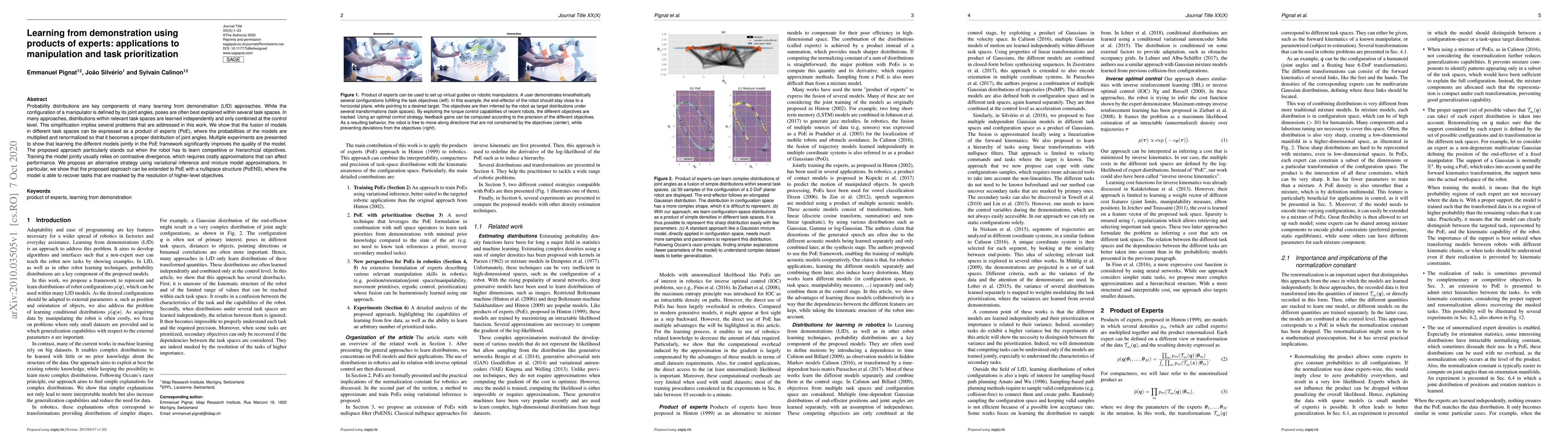 Thumbnail for Learning from demonstration using products of experts: applications to
  manipulation and task prioritization