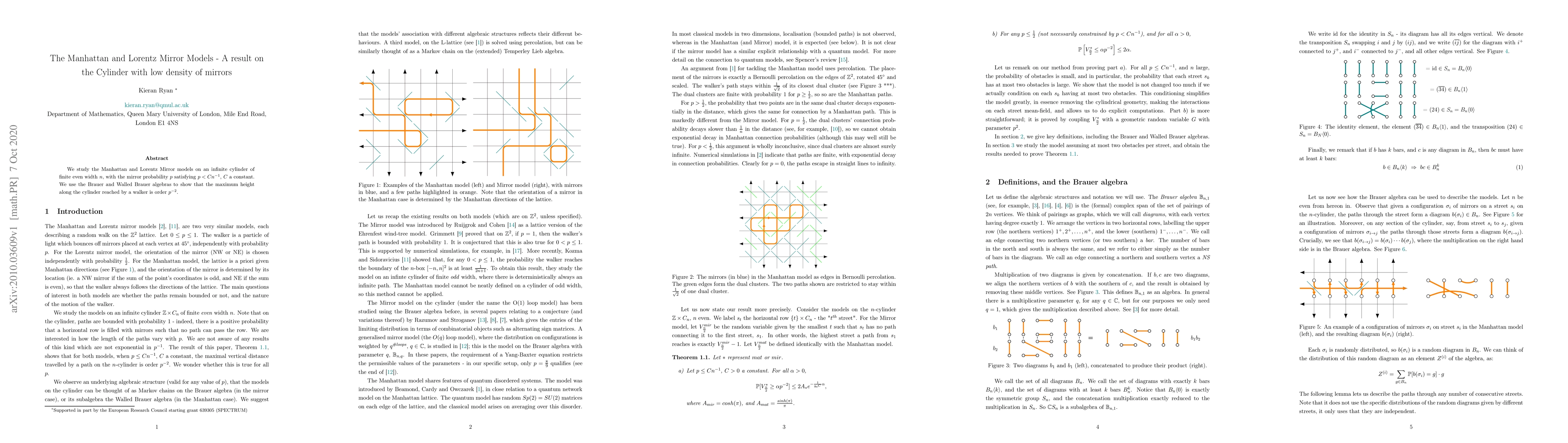 Thumbnail for The Manhattan and Lorentz Mirror Models -- A result on the Cylinder with
  low density of mirrors
