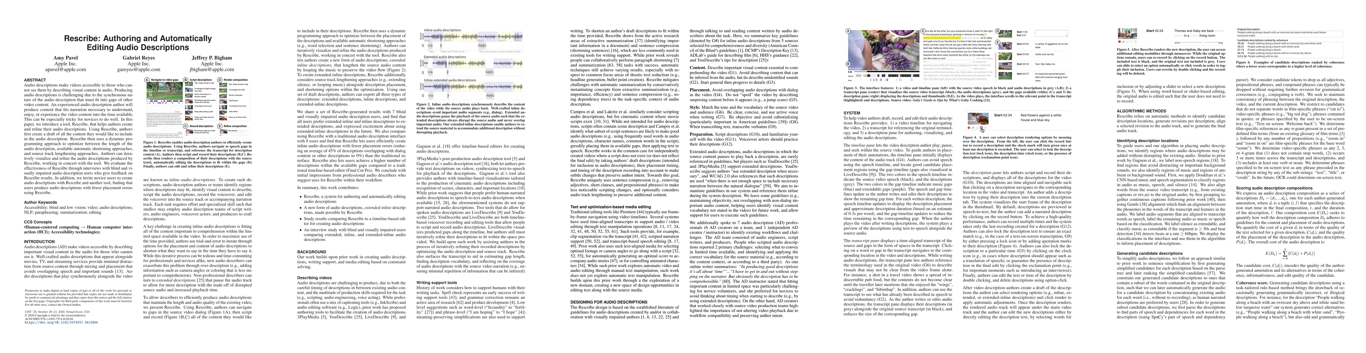 Thumbnail for Rescribe: Authoring and Automatically Editing Audio Descriptions