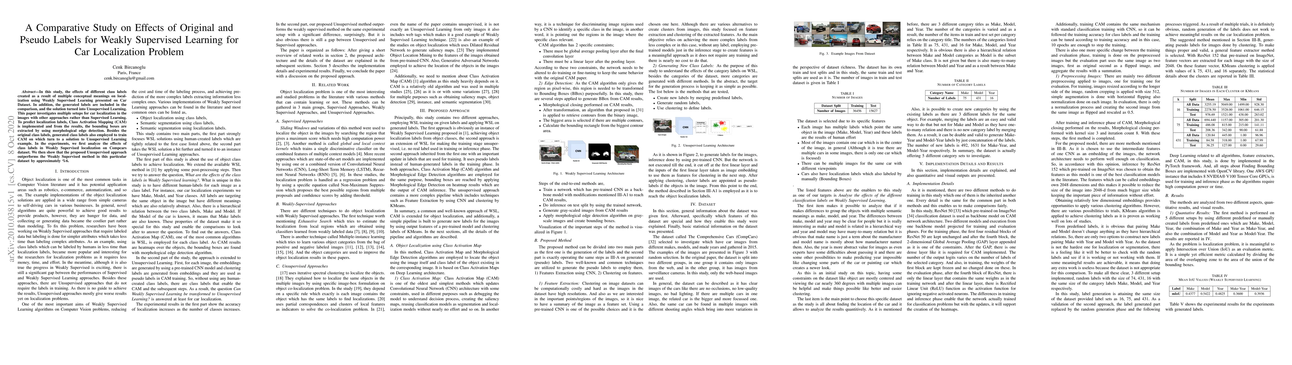 Thumbnail for A Comparative Study on Effects of Original and Pseudo Labels for Weakly
  Supervised Learning for Car Localization Problem