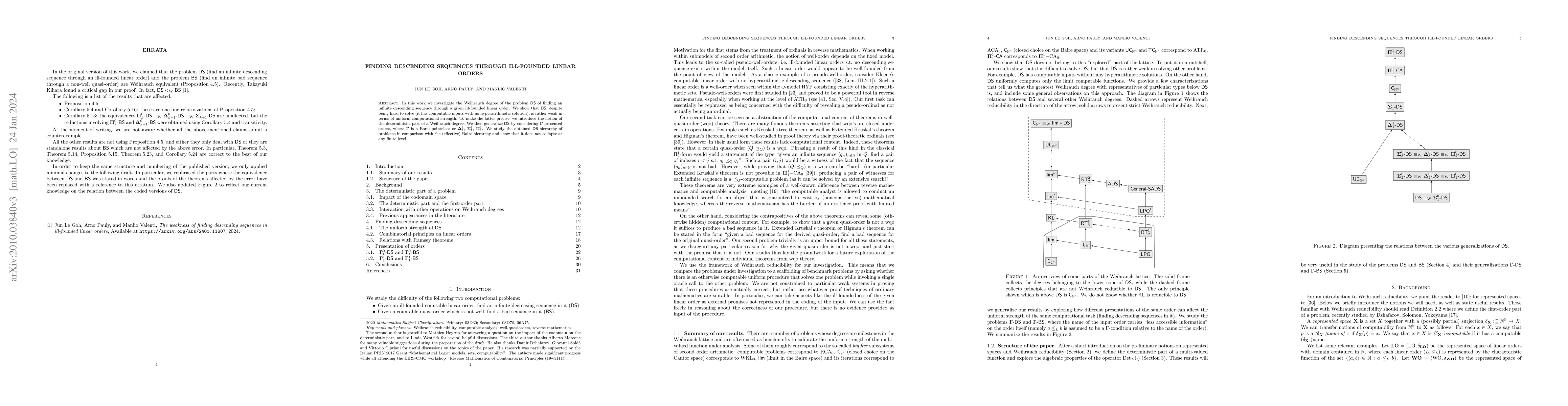 Thumbnail for Finding descending sequences through ill-founded linear orders