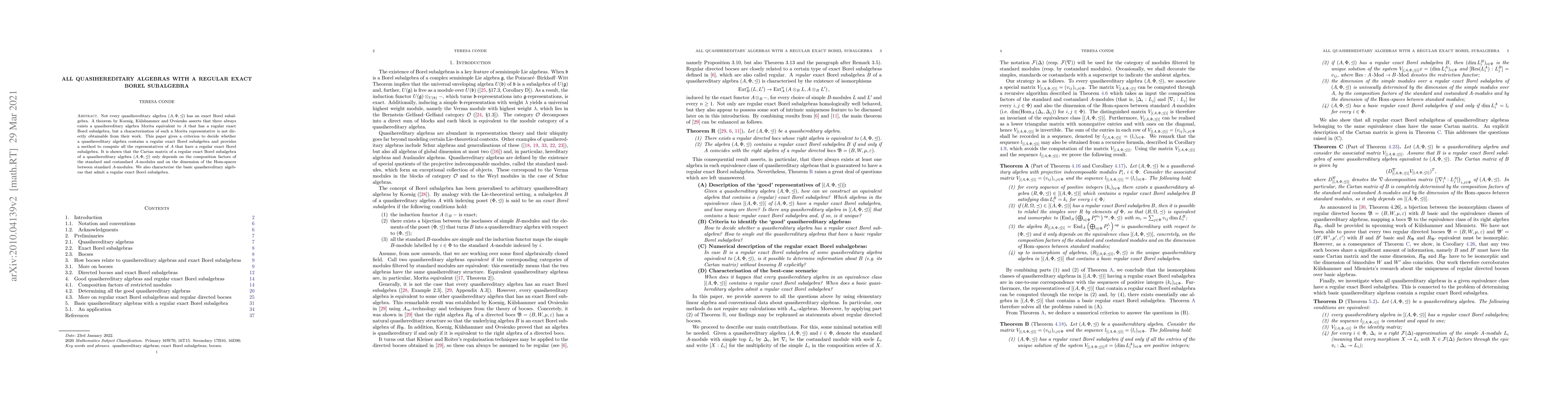 Thumbnail for All quasihereditary algebras with a regular exact Borel subalgebra