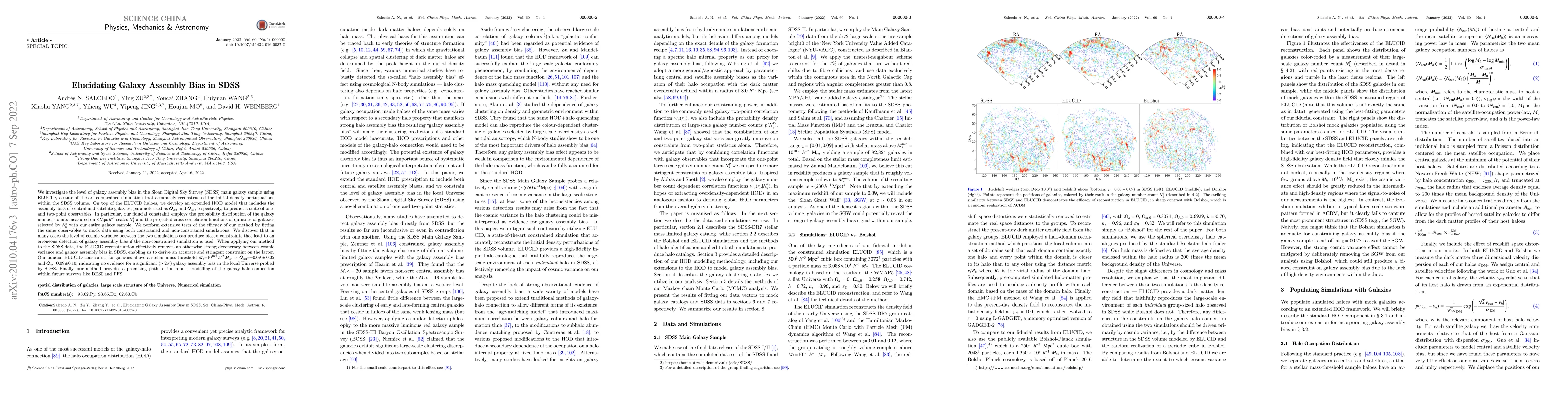 Thumbnail for Elucidating Galaxy Assembly Bias in SDSS