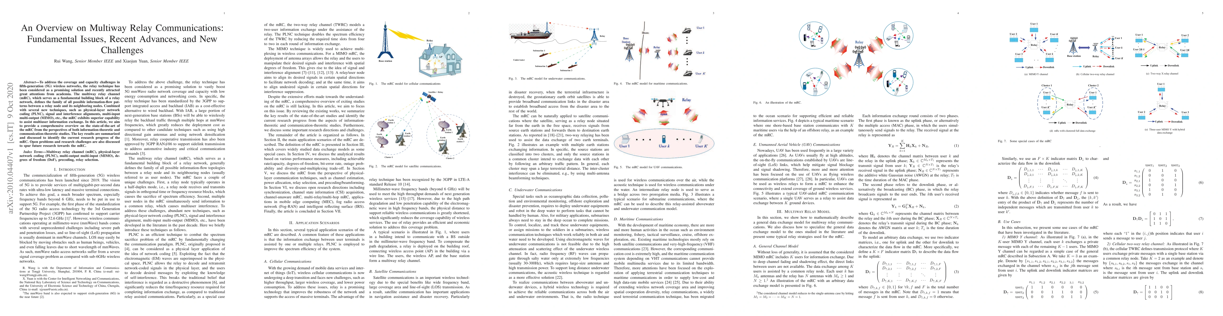 Thumbnail for An Overview on Multiway Relay Communications: Fundamental Issues, Recent
  Advances, and New Challenges