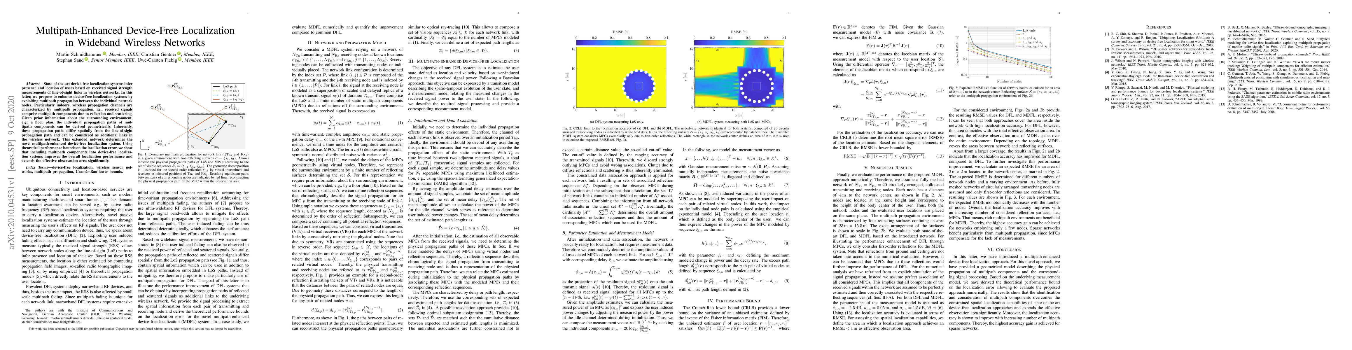 Thumbnail for Multipath-Enhanced Device-Free Localization in Wideband Wireless
  Networks