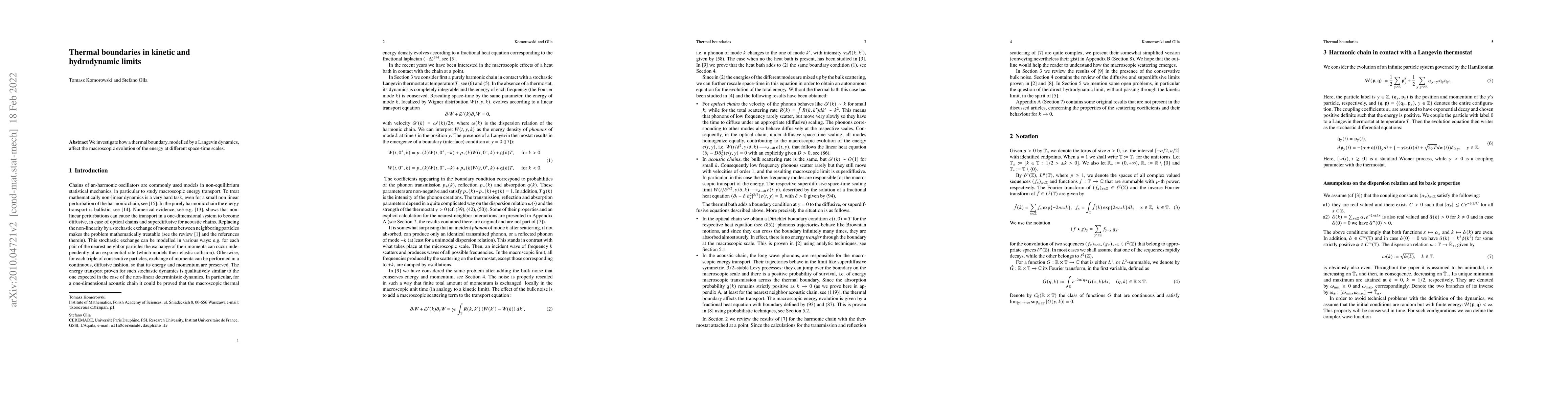 Thumbnail for Thermal boundaries in kinetic and hydrodynamic limits