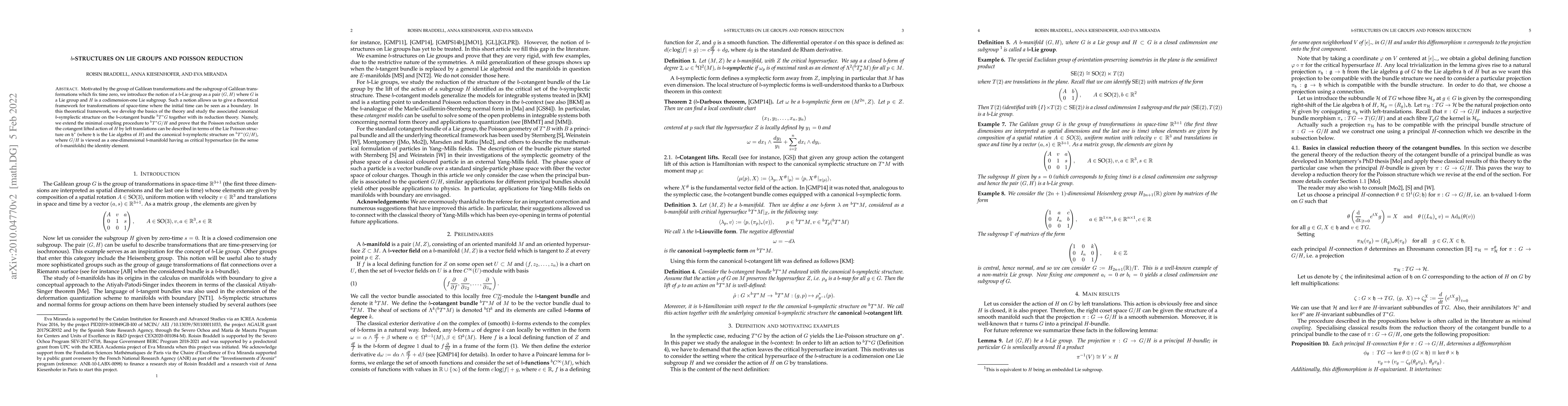 Thumbnail for $b$-Structures on Lie groups and Poisson reduction