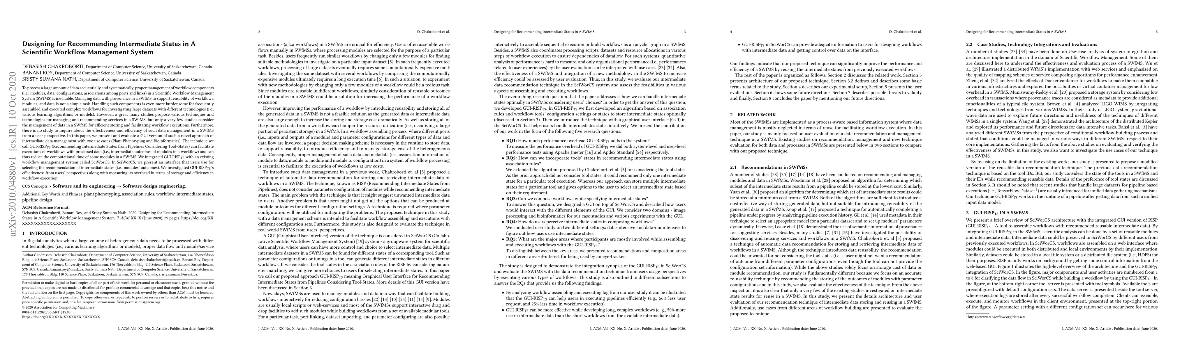 Thumbnail for Designing for Recommending Intermediate States in A Scientific Workflow
  Management System