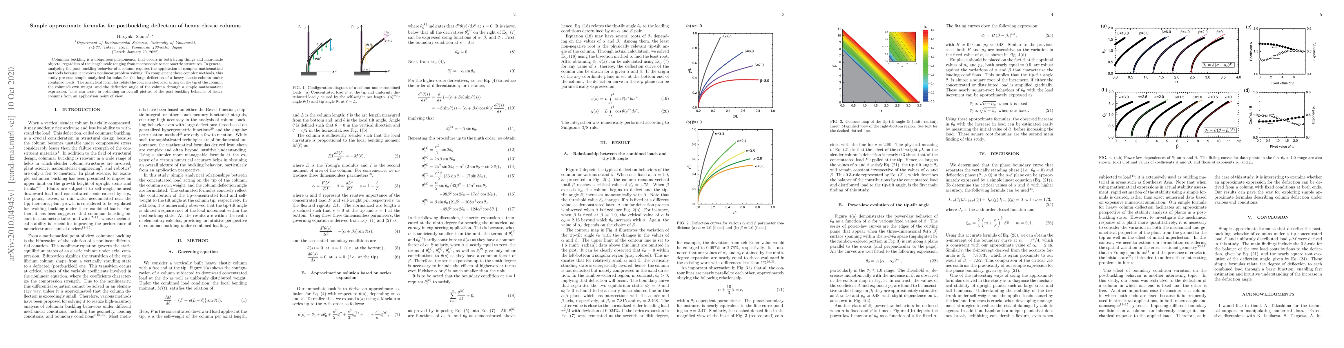 Thumbnail for Simple approximate formulas for postbuckling deflection of heavy elastic
  columns